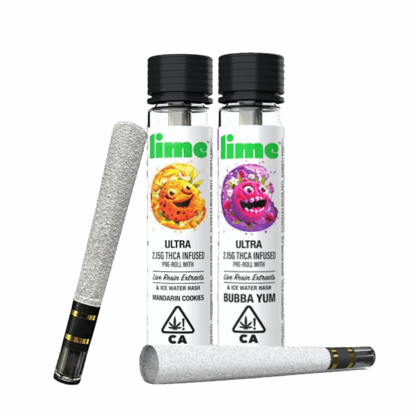 lime 2.25g infused prerolls