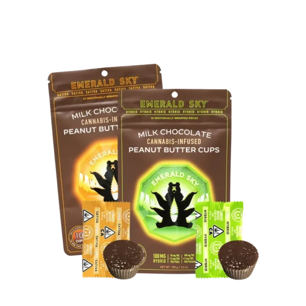emerald sky 100mg edible peanut butter chocolate cups