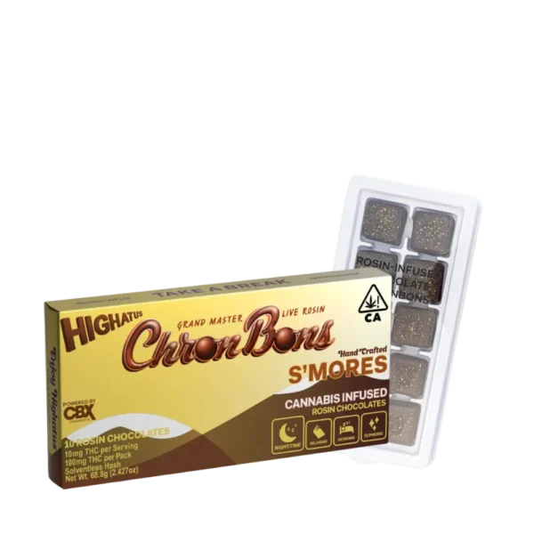 highatus chronbons s'mores 100mg edible chocolates