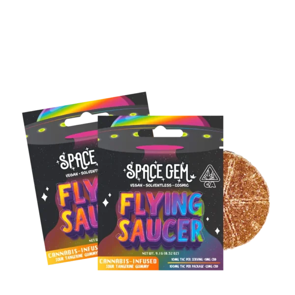 space gems flying saucers 100mg edible gummies